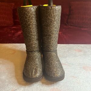 UGG Glittery Brown Tall Boots